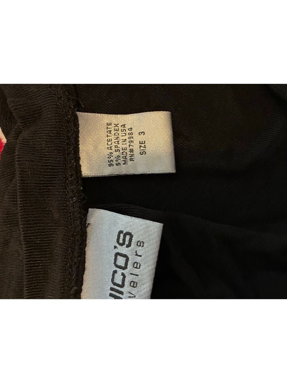 Women's Chico's Black Travelers Cardigan Size L - Picture 4 of 5